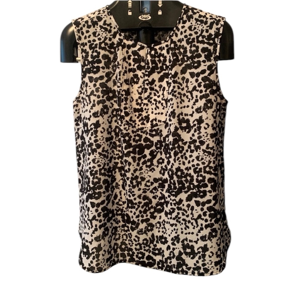 J. Crew Factory Printed Draped Keyhole Tank